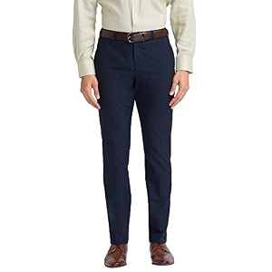 Park Avenue Mens Poly Viscose Blend Plain