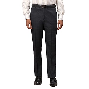 Park Avenue Mens Poly Viscose Blend Checks