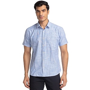 Park Avenue Mens Pure Cotton Chambray Pattern