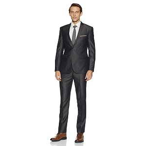 Park Avenue Mens Rayon Notch Lapel Suit