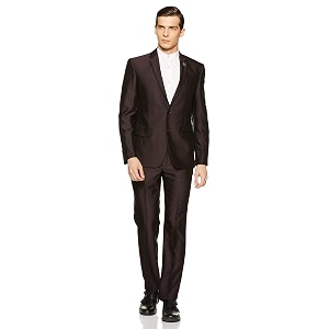 Park Avenue Mens Rayon Notch Lapel Suit