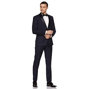 Park Avenue Mens Rayon Notch Lapel Suit