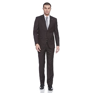 Park Avenue Mens Rayon Peak Lapel Suit