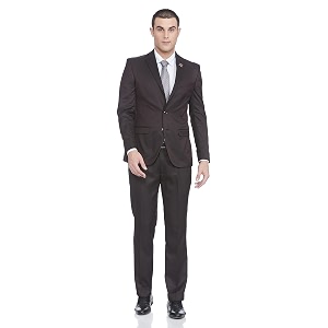 Park Avenue Mens Slim Fit Peak Lapel