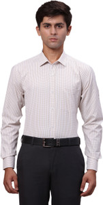 PARK AVENUE Men Checkered Formal Purple Shirt