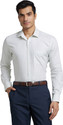 PARK AVENUE Men Checkered Formal Yellow Shirt