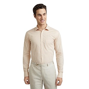Park Avenue Men Cotton Checkered Slim Fit