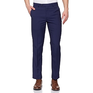 Park Avenue Men Mens PLEATLESS SMART FIT