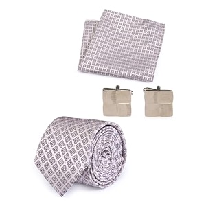park avenue men39s necktie amp pocket square amp cufflink combo giftset