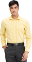 PARK AVENUE Men Self Design Formal Yellow