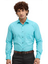 PARK AVENUE Men Self Design Formal Green