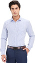 PARK AVENUE Men Slim Fit Striped Formal