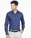 PARK AVENUE Men Solid Formal Blue Shirt