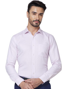 PARK AVENUE Men Solid Formal Pink Shirt