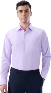 PARK AVENUE Men Solid Formal Purple Shirt