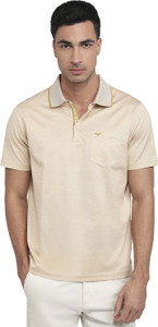 PARK AVENUE Men Solid Polo Neck Pure