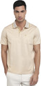 PARK AVENUE Men Solid Polo Neck Pure