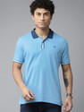 PARK AVENUE Men Solid Polo Neck Cotton