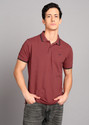 PARK AVENUE Men Striped Polo Neck Pure