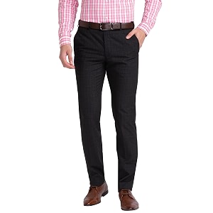 Park Avenue Mens Polyester Blend Checks Small