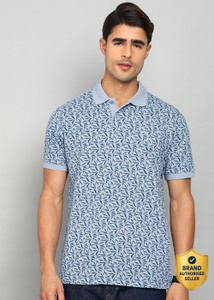 PARK AVENUE Printed Men Polo Neck Light