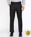 PARK AVENUE Regular Fit Men Black Trousers