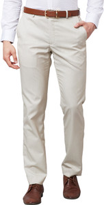 PARK AVENUE Regular Fit Men Brown Trousers