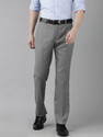 PARK AVENUE Regular Fit Men Grey Trousers