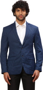 PARK AVENUE Self Design Single Breasted Formal