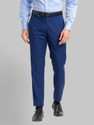 PARK AVENUE Slim Fit Men Blue Trousers