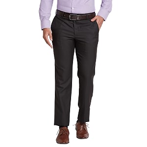 Park Avenue Smart Fit Polyester Blend Checks