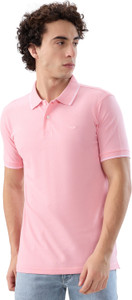 PARK AVENUE Solid Men Polo Neck Green
