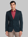 PARK AVENUE Solid Single Breasted Casual Men