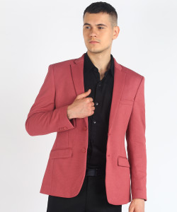 park avenue solid single breasted formal men blazer
