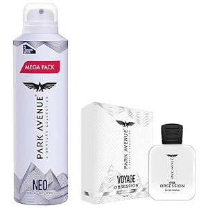 park avenue men voyage obsession eau de parfum 50 ml amp neo perfume fresh long lasting fragrance spray super saver mega pack 220 ml multicolor
