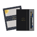 PARKER Gift Set | Note Book with Vector Matte Black Gold Trim | Pen Gift Set
