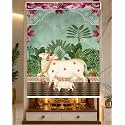 Parker Pichwai Mandir Roller Blind with Pelmet