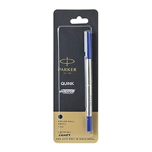 parker quink roller ball refill blue pack of 2 9000012124