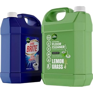combo of shinebrite toilet cleaner 5 liter  deep clean floor cleaner 5 liter ultra strong toilet cleaner liquid toilet cleaner 5l  lemongrass phenyl 5l