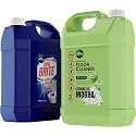 Parle Ropvatika Combo of ShineBrite Toilet Cleaner 5 Liter + Deep Clean Floor Cleaner 5 liter Ultra Strong Toilet Cleaner Liquid (Toilet Cleaner 5L + Mogra Phenyl 5L)
