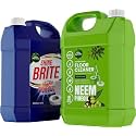 Combo of ShineBrite Toilet Cleaner 5 Liter + Deep Clean Floor Cleaner 5 liter Ultra Strong Toilet Cleaner Liquid (Toilet Cleaner 5L + Neem Phenyl 5L)