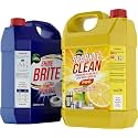 Combo of ShineBrite Toilet Cleaner 5 Liter + Sparkle Clean Thick Strong Dishwash Liquid Gel 5 liter (Toilet Cleaner 5L + Dishwash Liquid Gel 5L)