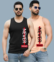 Parona Mens Printed Round Nack Casual Vest