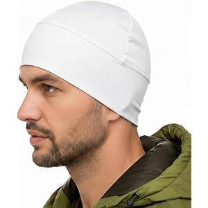 paropkar skull cap helmet liner amp running beanie hat - winter thermal athletic cycling amp ski head caps for men - fits under helmets