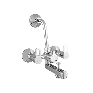 parryware pluto wall mixer 3-in-1  brass body with chrome finish  hot amp cold