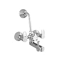 Parryware Pluto Wall Mixer 3-in-1 | Brass Body with Chrome Finish | Hot & Cold