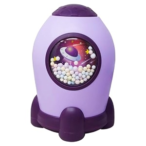 parteet space shape gullak money bank with number code lock  secure piggy bank for kids amp adults  unique coin savings box  ideal gift with password protection coin box for kids assorted color