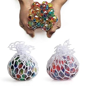 parteet squishystress ball for pressure relieveanti-stress anti anxiety pack of 2 blue