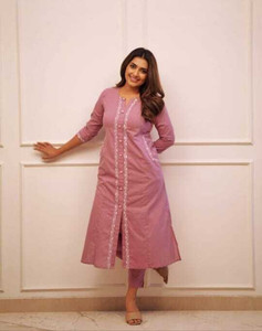 parthcreation Women Viscose Rayon Kurti Pant Set