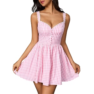 Parthea Womens Summer Cute Corset Mini Dress